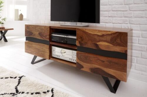 Design bútorok - AMAZONAS barna rózsafa TV szekrény 160x45x63