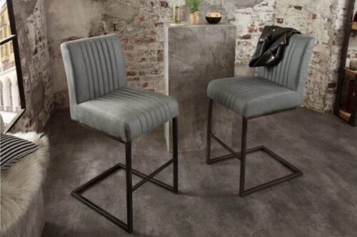 Design bútorok - BIG ASTON szürke 100% polyester szék 42x55x99