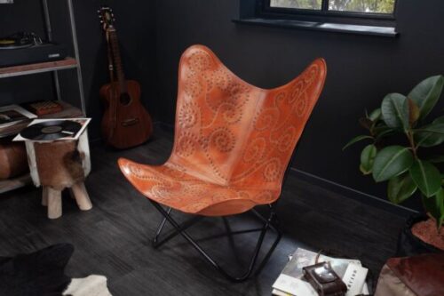 Design bútorok - BUTTERFLY barna bőr szék 77x75x87