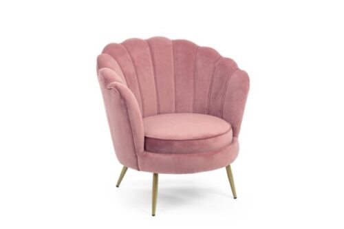 Design bútorok - GILIOLA antik rózsaszín kagyló fotel