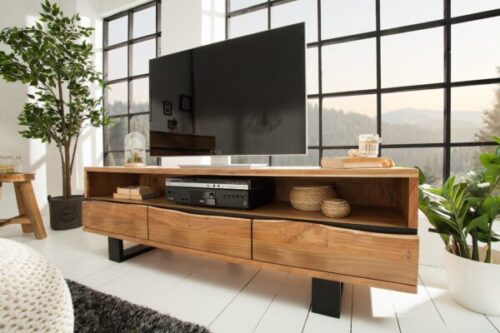 Design bútorok - MAMMUT barna akácfa TV szekrény 160x41x50