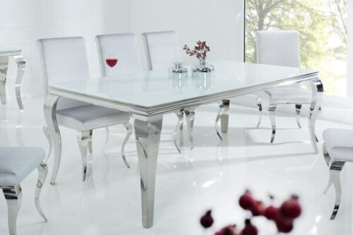 Design bútorok - MODERN BAROCK fehér étkezőasztal 200cm
