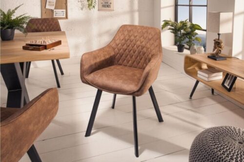 Design bútorok - PALERMO világosbarna karfás szék