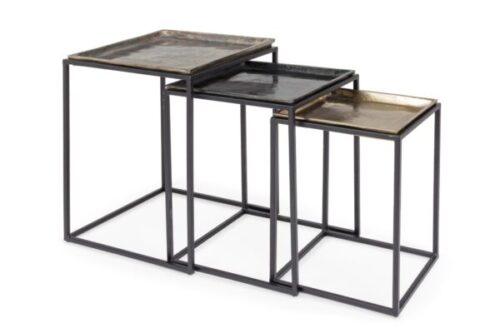 Design bútorok - AMIRA 3 részes négyzetes dohányzóasztal V2