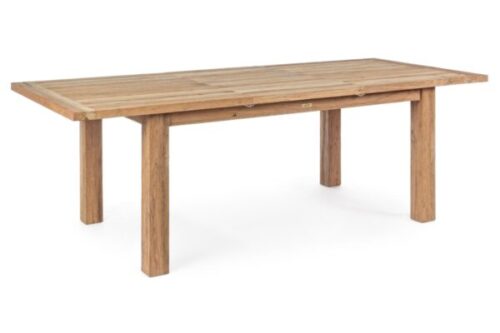 Design bútorok - BOUNTY 8 személyes barna teakfa bővíthető kerti étkezőasztal 160-220 cm