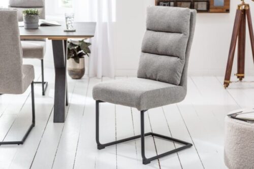 Design bútorok - COMFORT világosszürke szövet szék