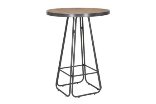 Design bútorok - DUBLIN szürke és barna vas bárasztal