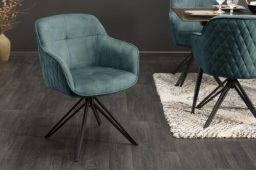 Design bútorok - EUPHORIA világoszöld bársony szék