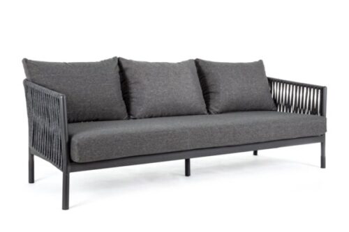 Design bútorok - FLORENCIA szürke kerti kanapé