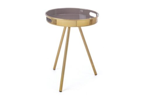 Design bútorok - INESH taupe lerakóasztal d37.5