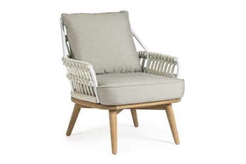 Design bútorok - KERA szürke kerti fotel