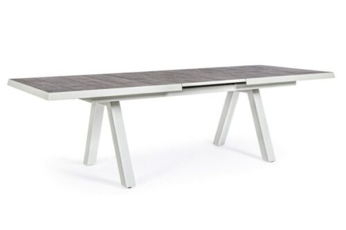 Design bútorok - KRION szürke kerti bővíthető étkezőasztal 205-265 cm