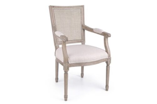 Design bútorok - LILIANE bézs szék karfával