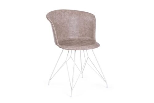 Design bútorok - LOFT bézs 100% polypropilen étkezőszék