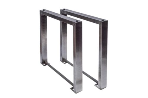 Design bútorok - MAMMUT ezüst rozsdamentes acél étkezőasztal láb