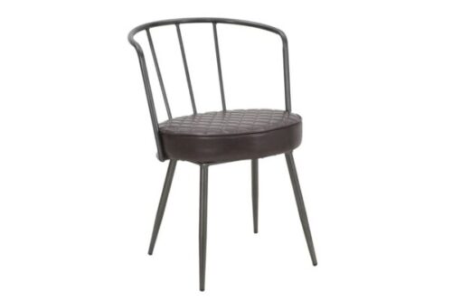 Design bútorok - MANUELO II barna és szürke műbőr fotel
