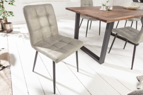 Design bútorok - MODENA szürke mikroszálas szék