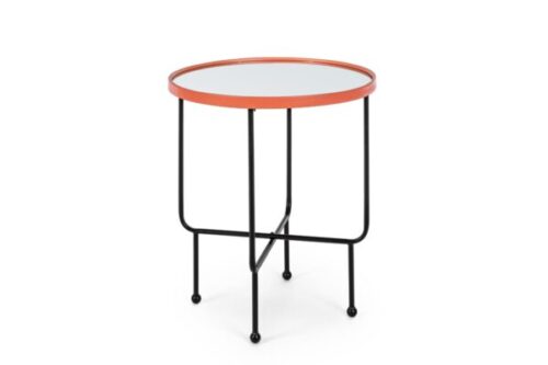 Design bútorok - PAINTER piros acél lerakóasztal