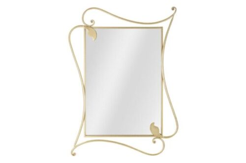 Design bútorok - PETAL arany és tükröződő vas falitükör