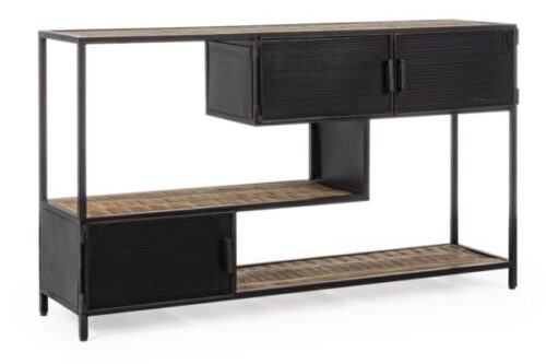 Design bútorok - RODERIC konzolasztal 3 ajtóval és 3 polccal