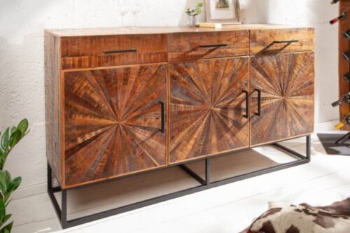 Design bútorok - WOOD ART barna mangófa tálalószekrény