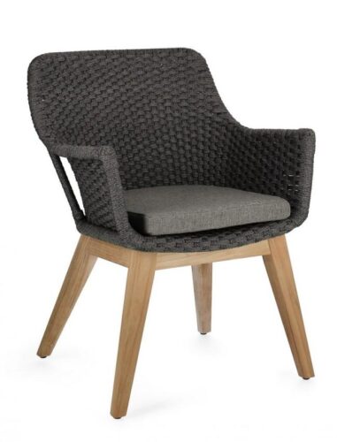 Design bútorok - ALLISON II szürke kerti szék