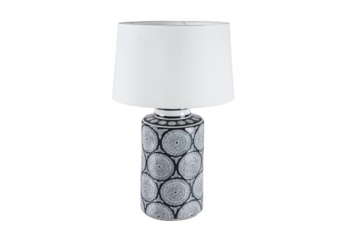Design bútorok - ANTIFONE fekete porcelán asztali lámpa