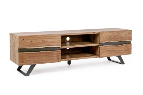 Design bútorok - ARON barna akácfa tv szekrény