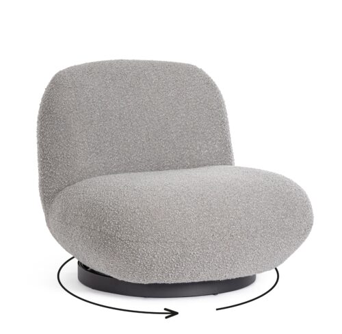 Design bútorok - BOUCLE Margot szürke fotel