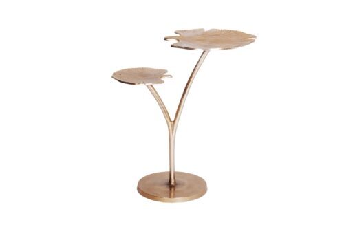 Design bútorok - GINKGO arany alumínium lerakóasztal 56 cm