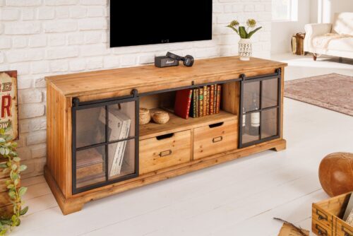 Design bútorok - HERITAGE barna fenyőfa tv szekrény