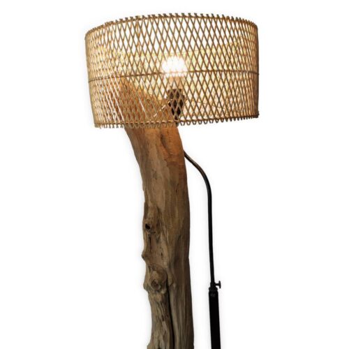Design bútorok - KANAN teakfa álló lámpa