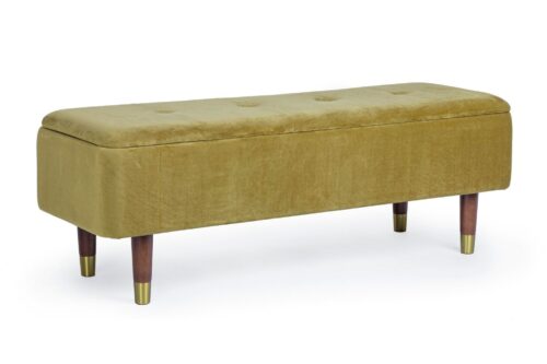 Design bútorok - KIRA zöld bársony ülőpad