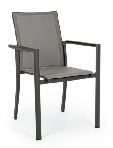 Design bútorok - KONNOR sötétszürke kerti szék
