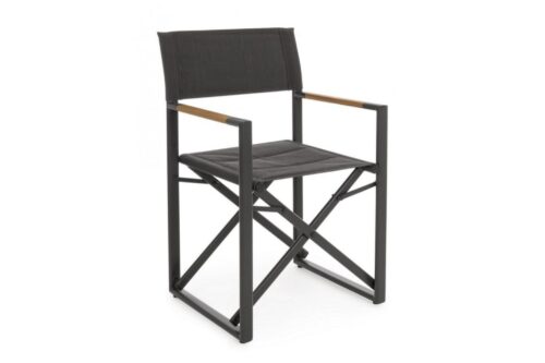 Design bútorok - LAGUN fekete kerti szék