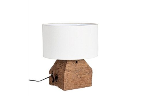 Design bútorok - LUMEN fehér 100% pamut asztali lámpa