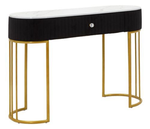 Design bútorok - MONTPELLIER fekete konzolasztal