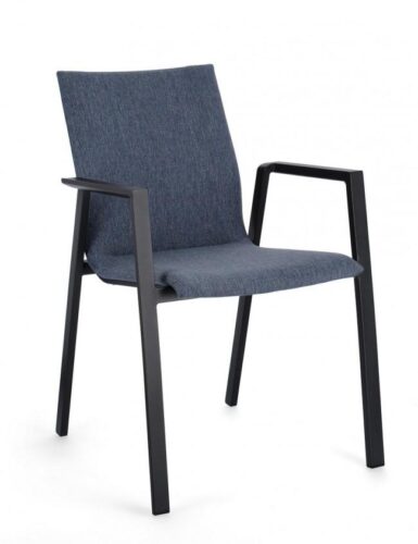 Design bútorok - ODEON kék kerti szék