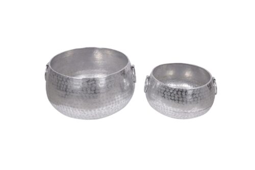 Design bútorok - ORIENT ezüst alumínium tálka