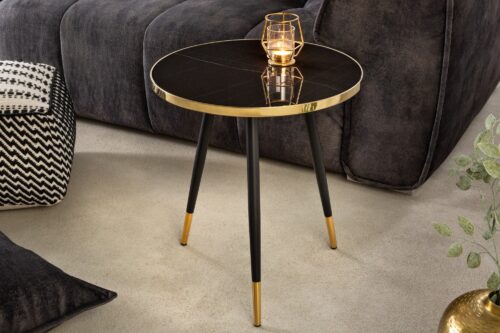 Design bútorok - PARIS fekete 100% akril dohányzóasztal