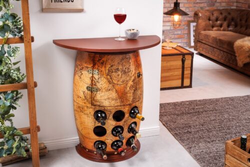 Design bútorok - SEVEN SEAS barna fenyőfa bortartó