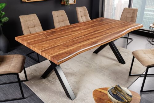 Design bútorok - WILD dióbarna fa étkezőasztal 160 cm